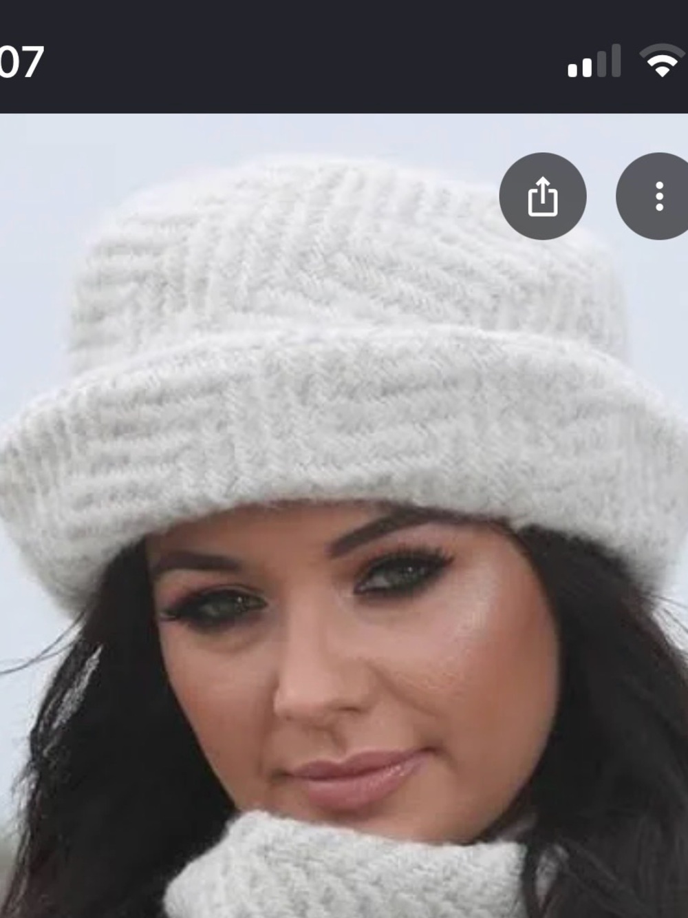 Cozy Cream Knit Bucket Hat — Soft Women's Winter Accessory
